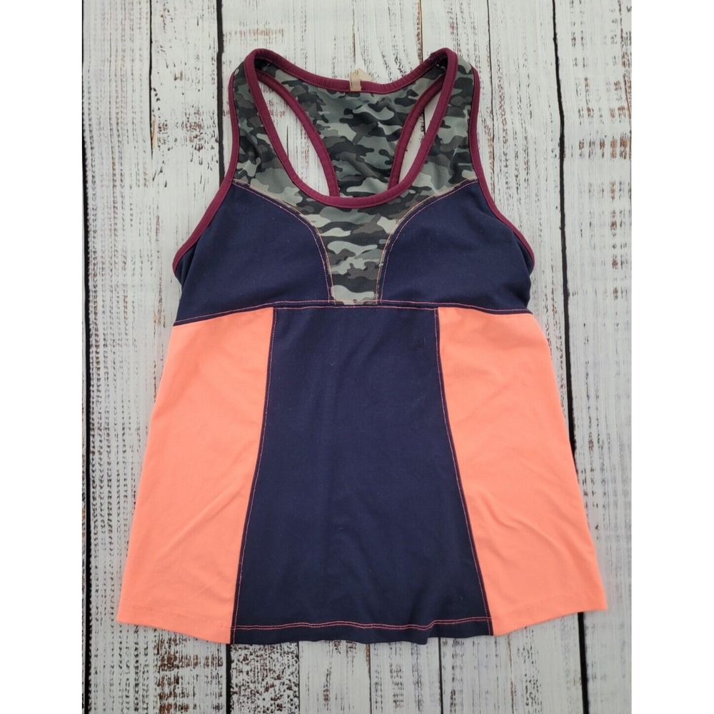 Threads 4 Thought Camo Colorblock Racerback Athletic Top Size L